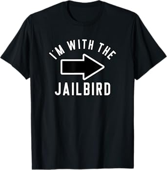 Couples Halloween Costume Shirts I'm With The Jailbird T-Shirt