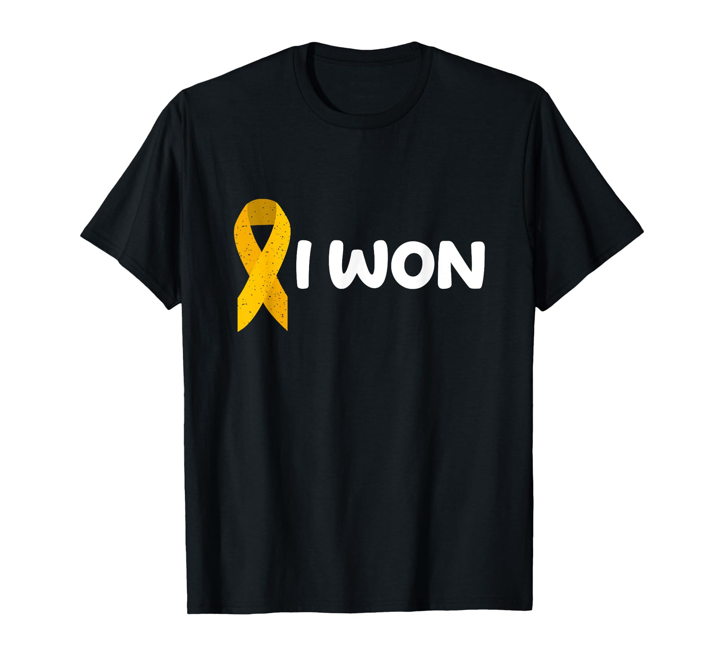 I Won! Appendix Cancer survivor. Amber ribbon T-Shirt