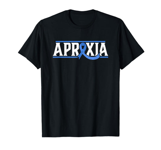 Apraxia Awareness Limb Kinetic Speech Disorder Warrior T-Shirt