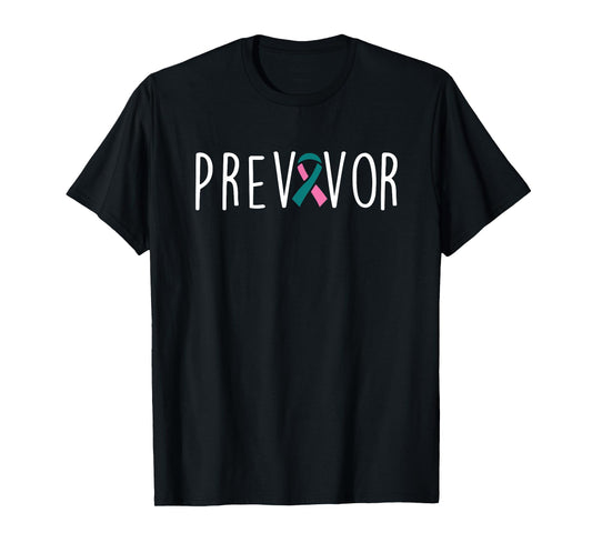 BRCA Breast Cancer Prevention Pink Ribbon Breast Awareness T-Shirt
