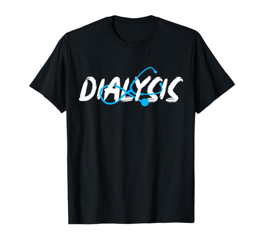 Dialysis Nephrology Technician Nurse Gifts Women's Black Crew Neck Modern T-Shirt