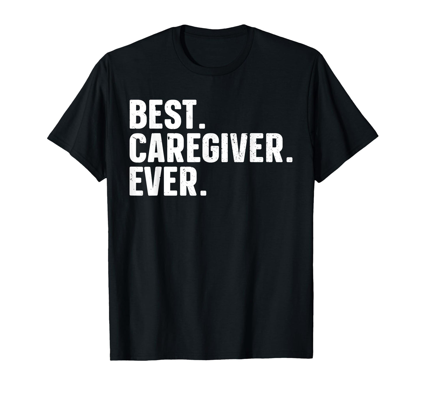 Best Caregiver Gifts Caregiver Accessories & Stuff Unisex Adults Kids Black Polyester 100% Funny Caregiver Design T-Shirt
