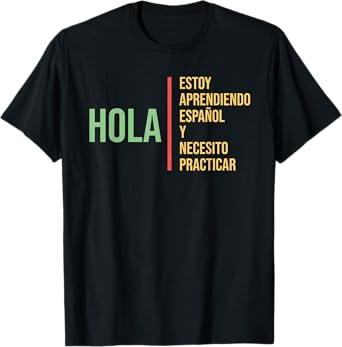 Spanish Language for Students Practice Learning as a Gift T-Shirt
