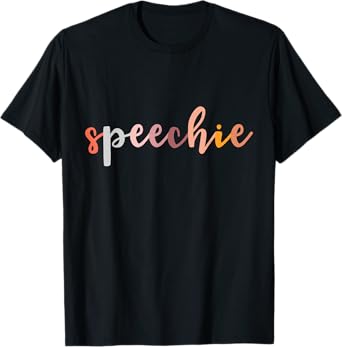 Speechie Gift Language Therapist Boho Retro Pathologist Gift T-Shirt