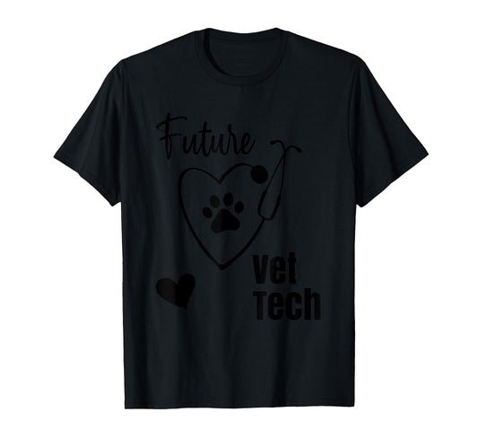 Cute Future Vet Tech Vet Nurse Student Veterinary Technician T-Shirt