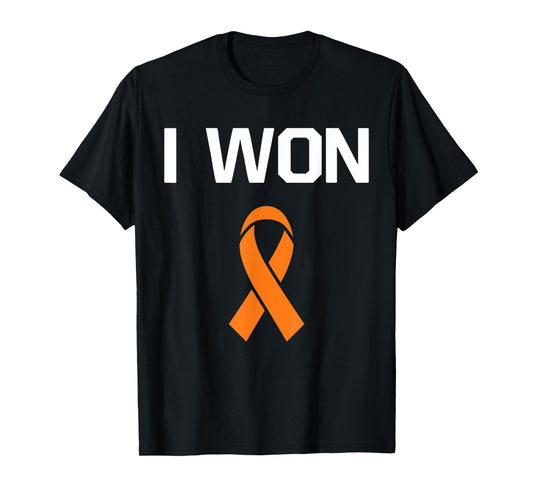 I Won - Fighter Warrior Leukemia Cancer Awareness T-Shirt