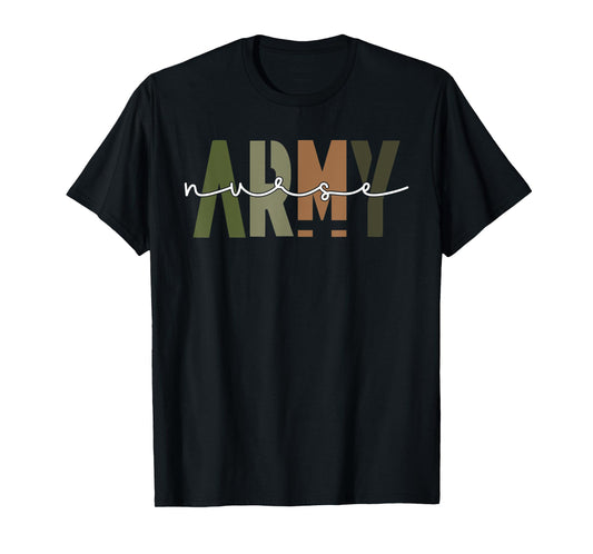Army Nurse Veteran Squad Funny Matching Nursing Group T-Shirt