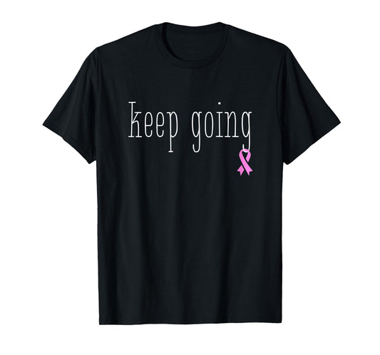 Womens Breast Cancer Treatment Survivor Gift Design Pink Ribbon T-Shirt