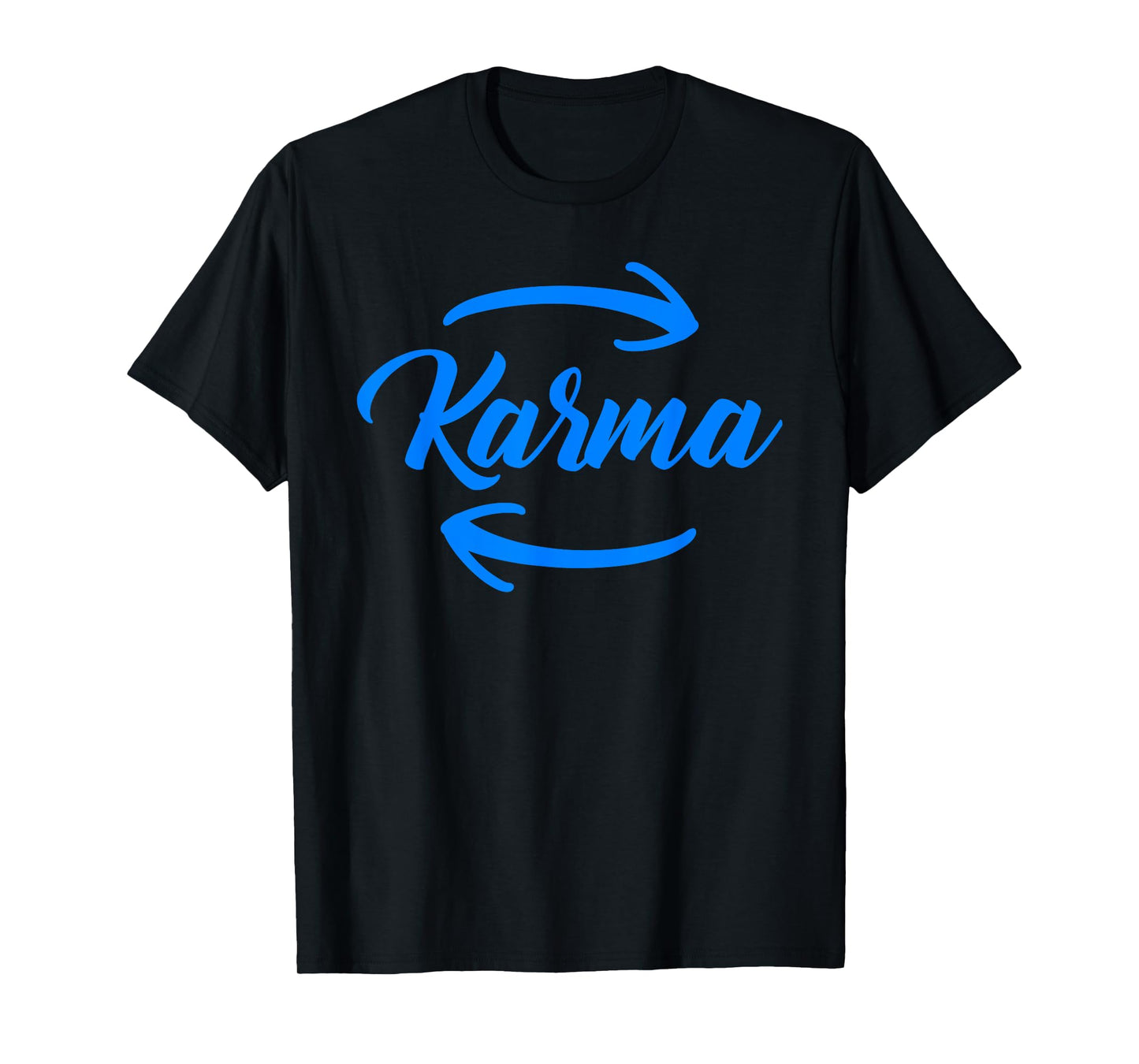 Retro Karma Circular Arrow Inspirational Positivity Sayings T-Shirt