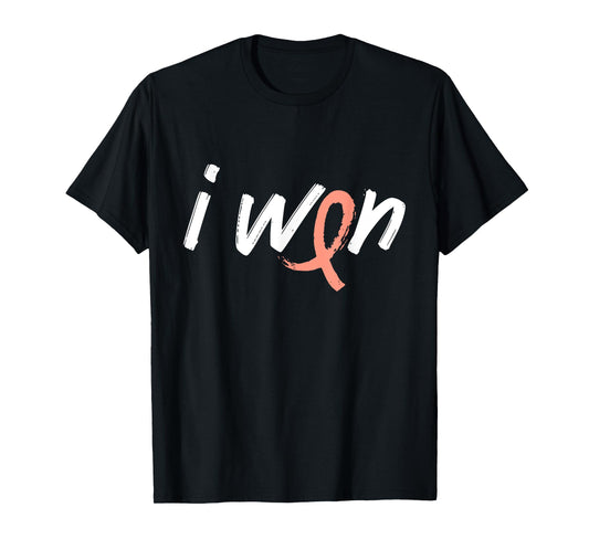 Endometrial Cancer Awareness - I Won Survivor Fighter T-Shirt