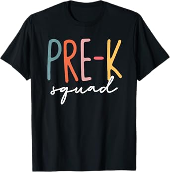 Pre-K Squad First Day Pre-K Teacher Crew Back To School Men Women Kids T-Shirt