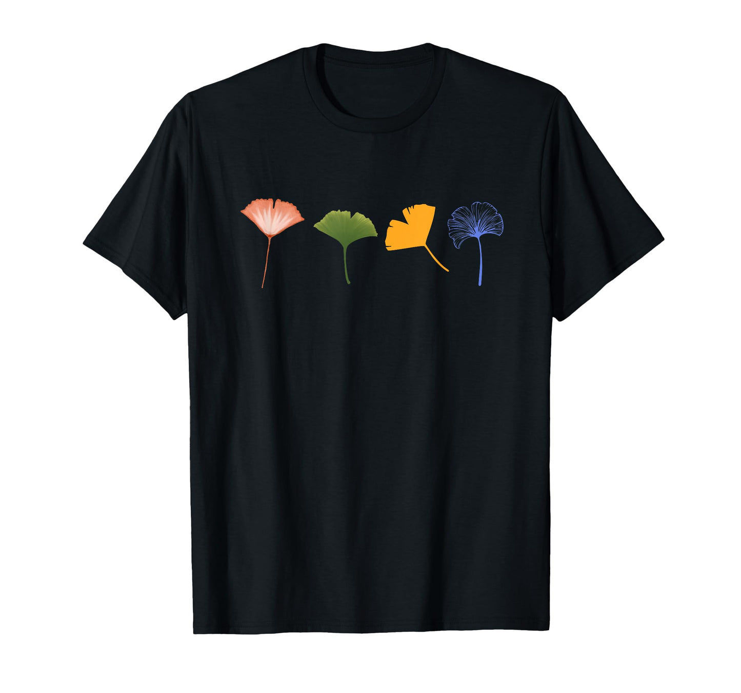 Ginkgo biloba leaves with a minimalist design T-Shirt