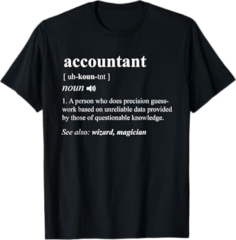 Accountant Definition Noun Accounting Major CPA Funny Gifts T-Shirt