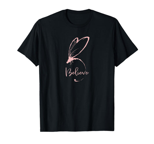 BELIEVE_pink, Cancer Awareness, Gryffin Graphix T-Shirt