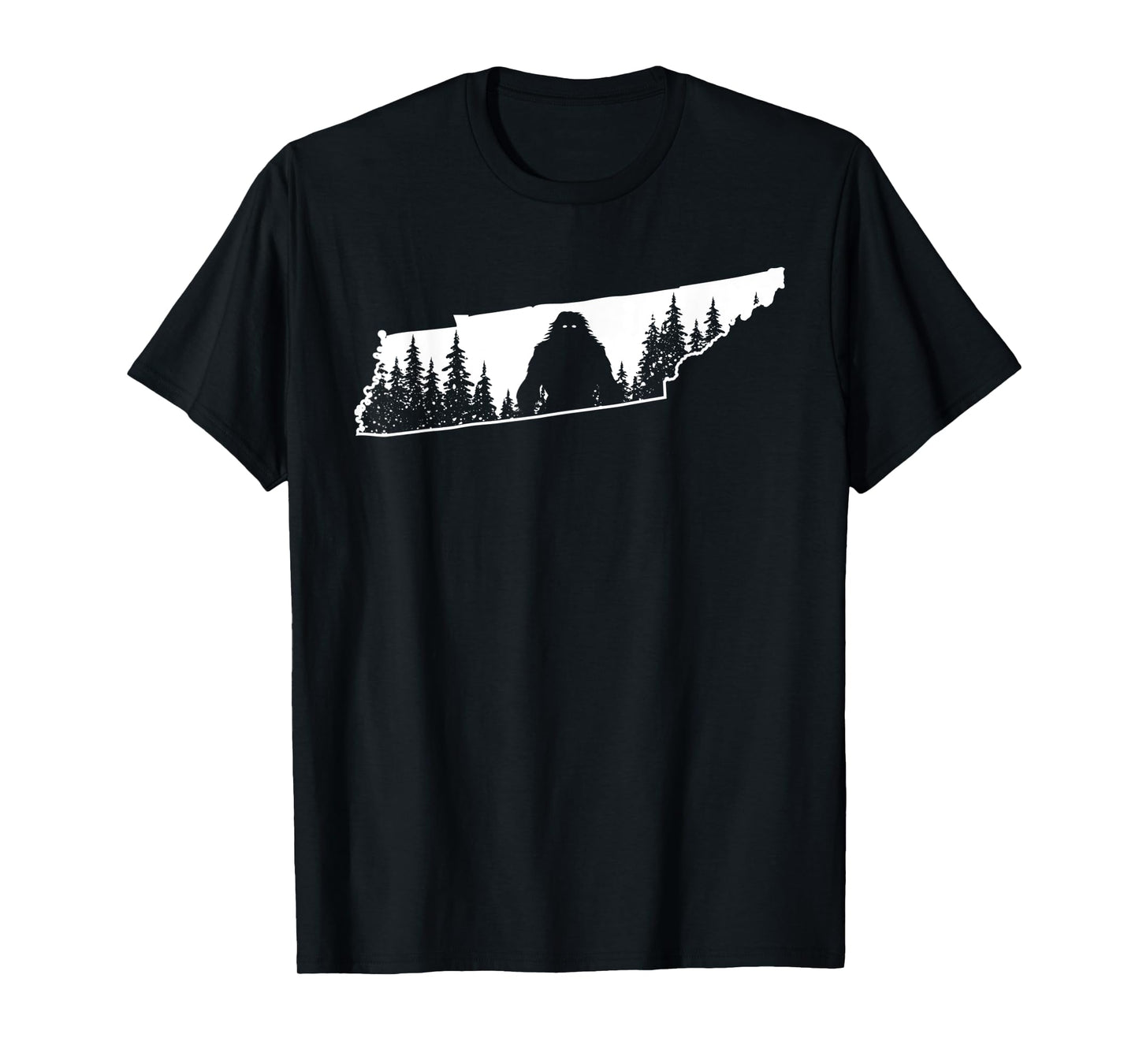 Tennessee Bigfoot Nature State Pride Sasquatch Silhouette T-Shirt
