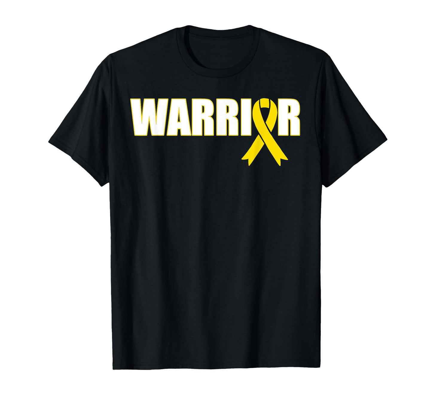 Bone Cancer Warrior T-Shirt - Sarcoma Yellow Ribbon Shirt T-Shirt