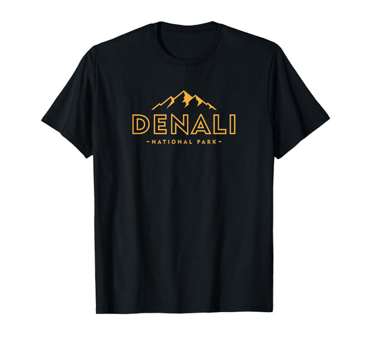 Denali National Park Mountain Boys Girls Alaska Souvenir T-Shirt