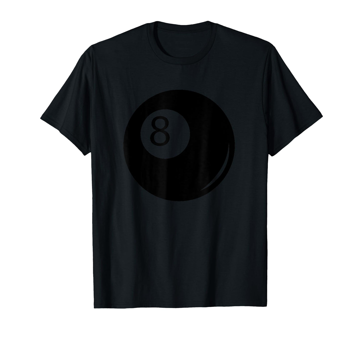 Silhouette Pocket Billiards Pool 8 Ball Cue Stick Player Fan T-Shirt