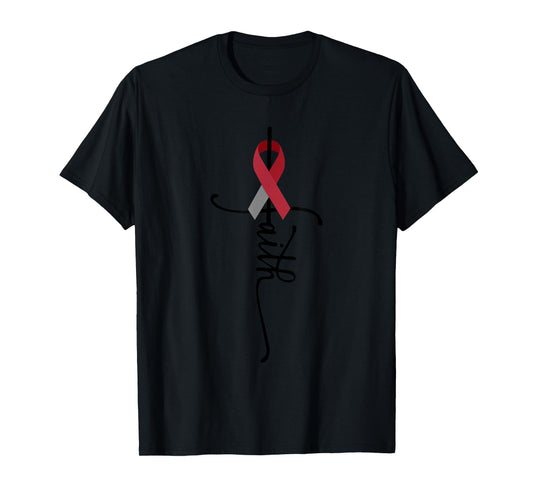 Head And Neck Cancer Faith Head And Neck Cancer Awareness T-Shirt
