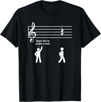 Music Shirts, Musician Gift, Stop Under A Rest Band T-Shirt