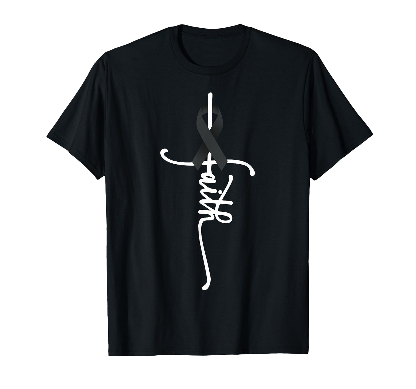 Skin Cancer Faith Melanoma Skin Cancer Awareness May Support T-Shirt