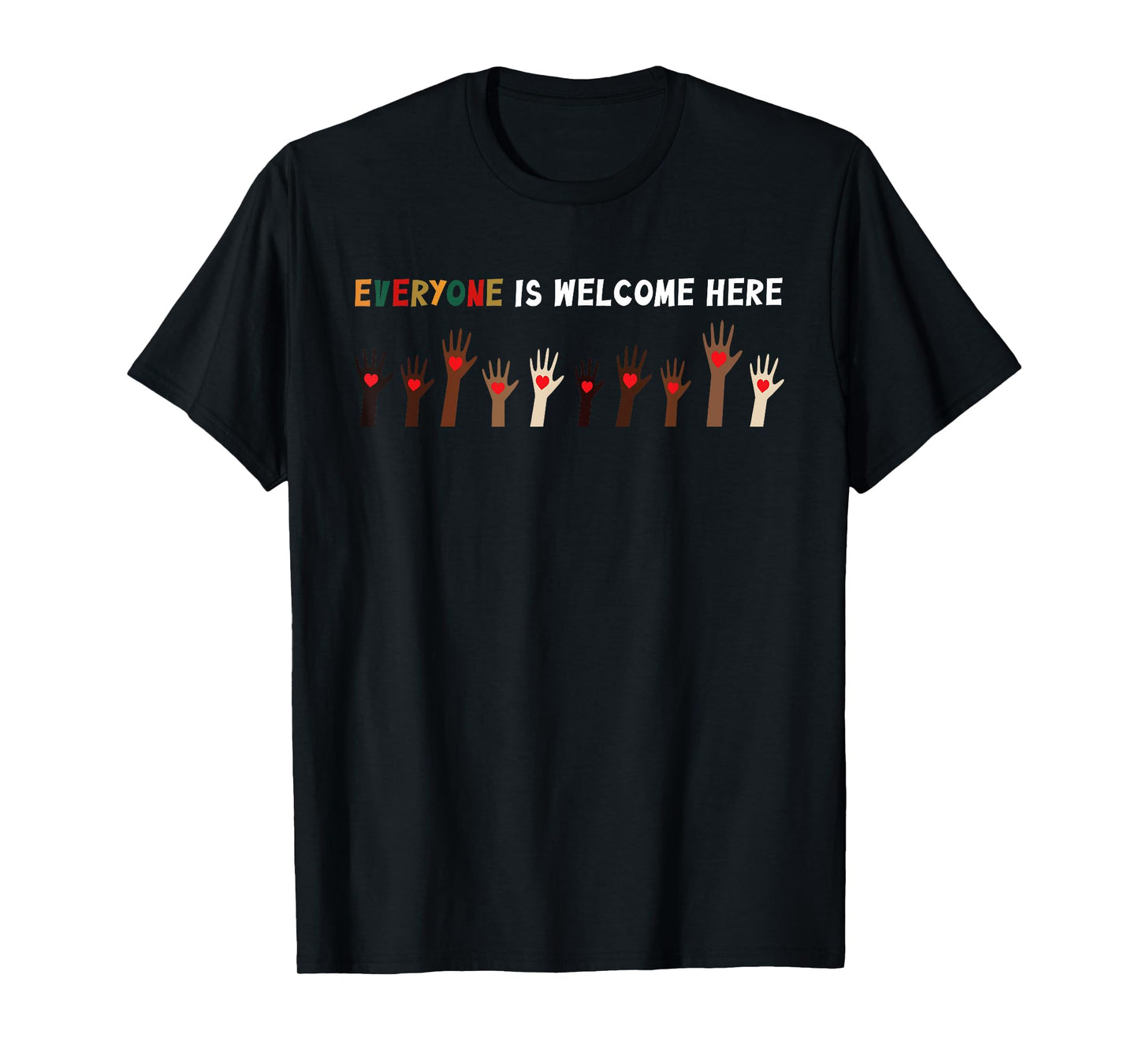 Everyone Is Welcome Here Idaho Teacher T-Shirt