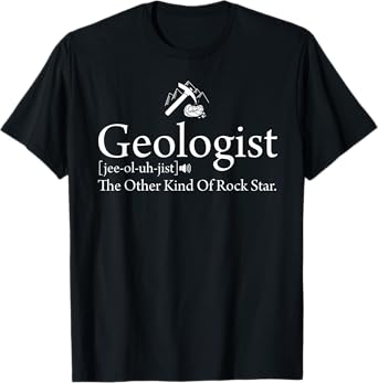 Geologist Definition Tee Funny Rock Star Geology T-Shirt