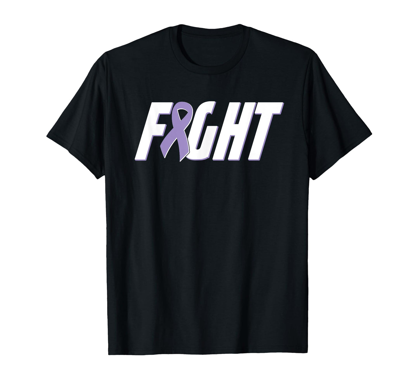 Fight Testicular Cancer - Orchid Purple Awareness Ribbon T-Shirt