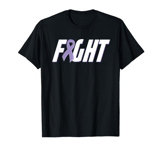 Fight Testicular Cancer - Orchid Purple Awareness Ribbon T-Shirt