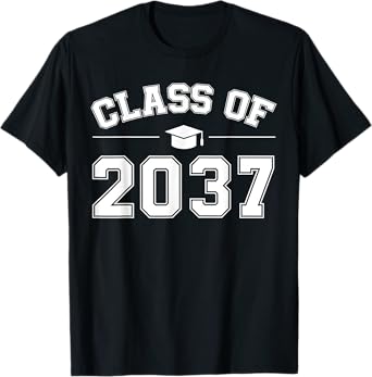 Class of 2037 Grow With Me First Day of School Graduation T-Shirt