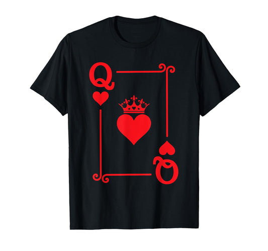 Queen Hearts Card Costume - Playing Cards - Queen of Hearts T-Shirt