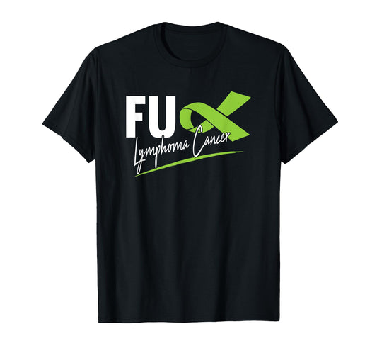 FU Lymphoma Cancer Awareness Lime Green Ribbon Survivor T-Shirt