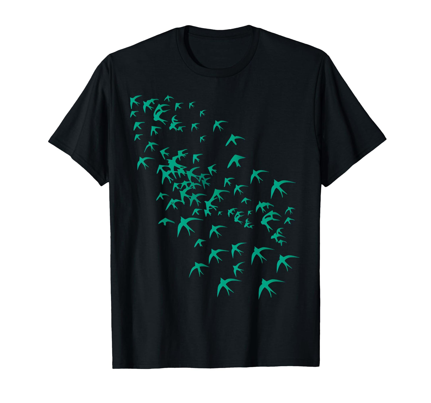 Flying Swarm of Swallows- Flock of Birds in the Sky & Nature T-Shirt
