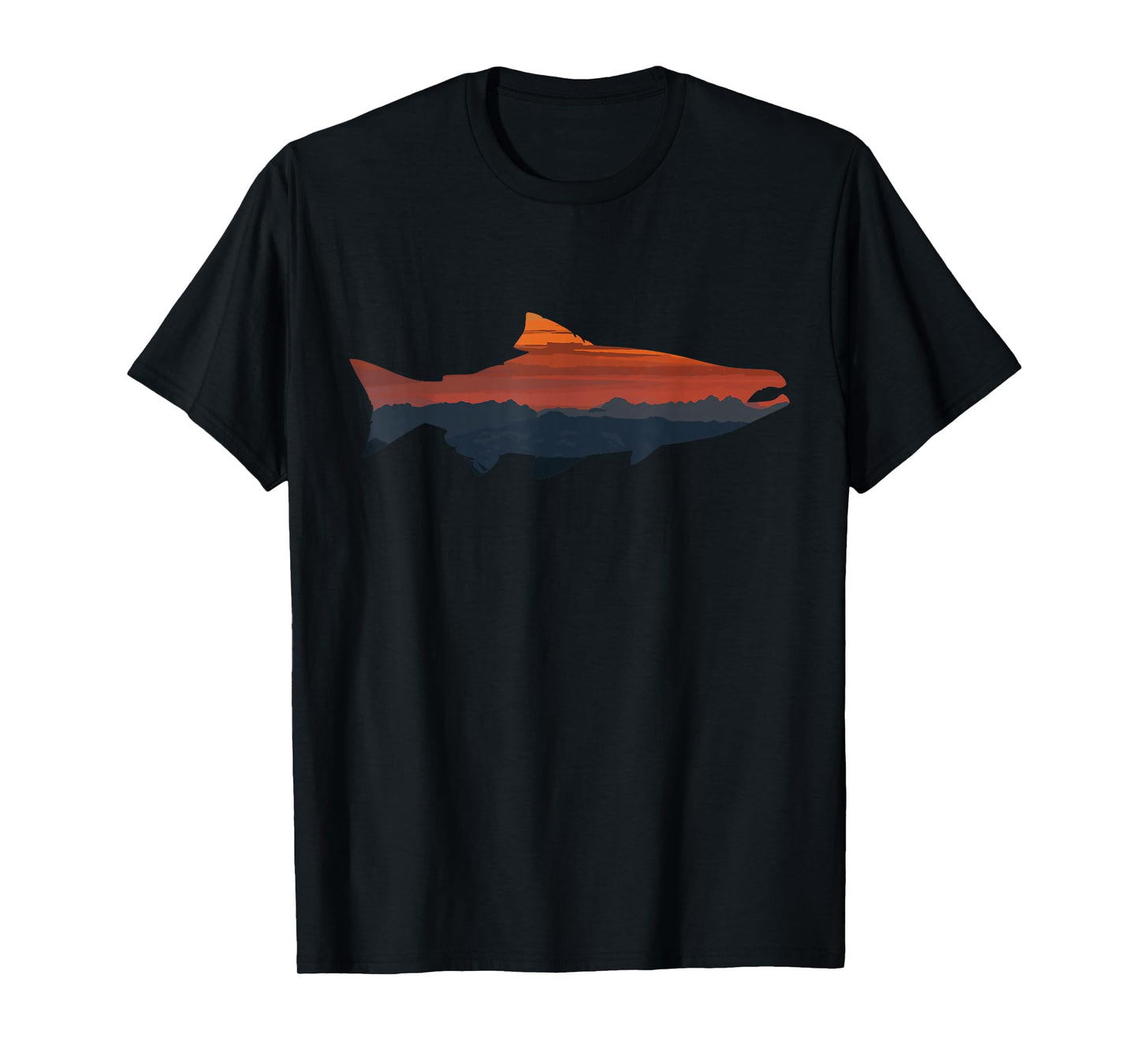 Salmon Fishing Nature Outdoor Hiking Camping Fisherman T-Shirt