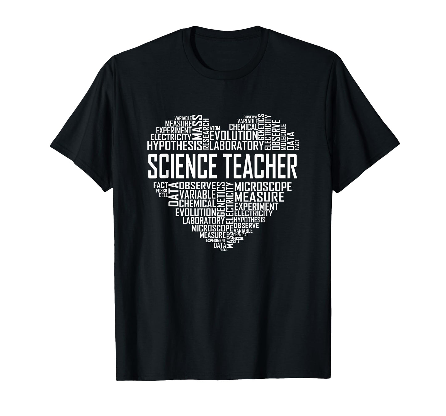Science Teacher Heart Proud Science Teaching Design T-Shirt