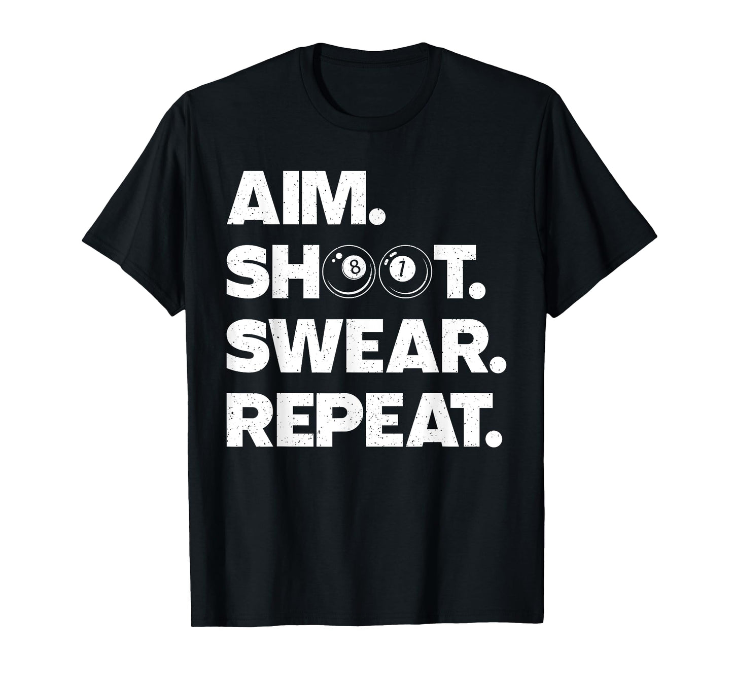 Funny Pool Art For Men Women Billiards Lover Pool Player T-Shirt