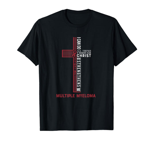 Multiple Myeloma Fight Cancer Ribbon T-Shirt