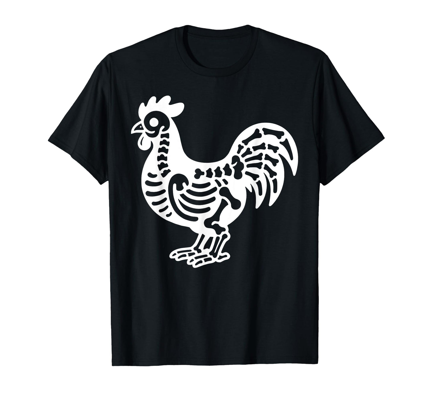 Funny Rooster Skeleton Bones Halloween XRay Tech Radiologist T-Shirt