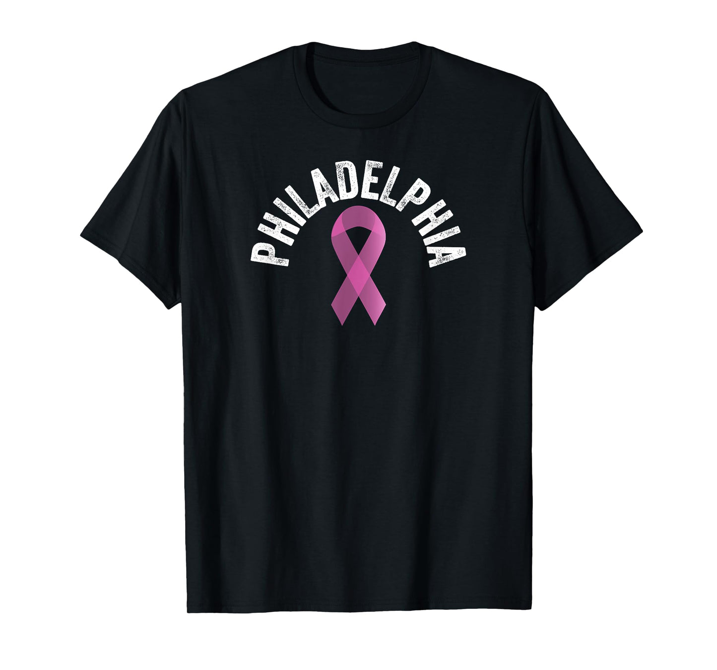 Philadelphia Pink | Pink Breast Cancer Awareness Pink Ribbon T-Shirt