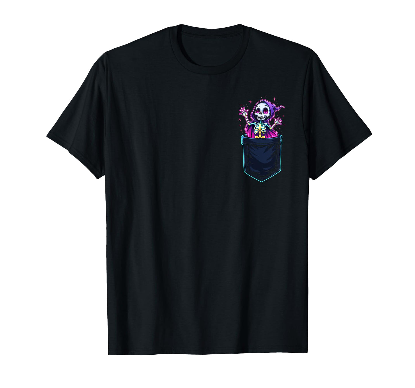 Halloween 2025 Costume Cute Ghost Skeleton Graphic Funny T-Shirt
