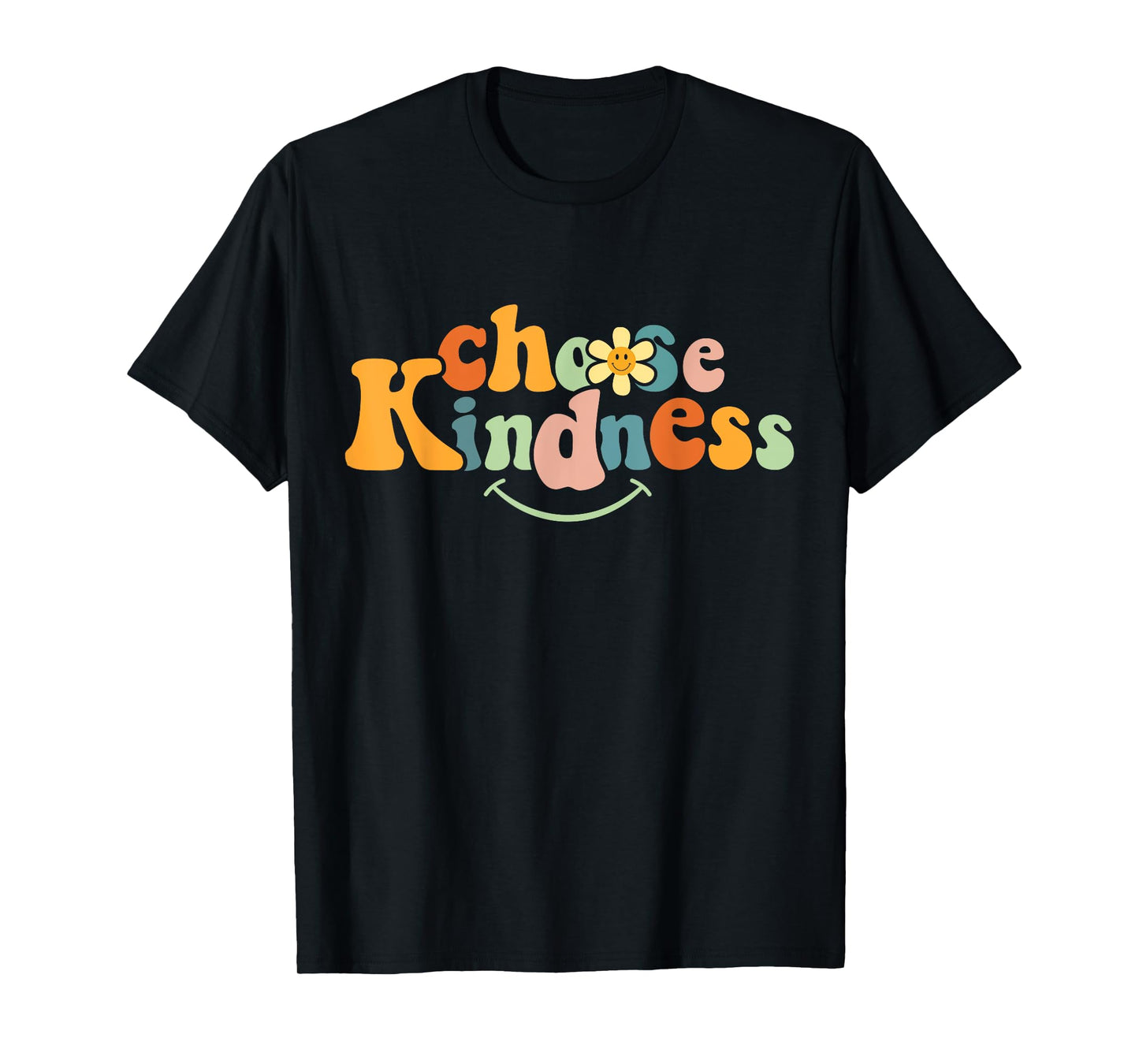 Choose Kindness Retro Groovy Be Kind Women Men Autism Kids T-Shirt