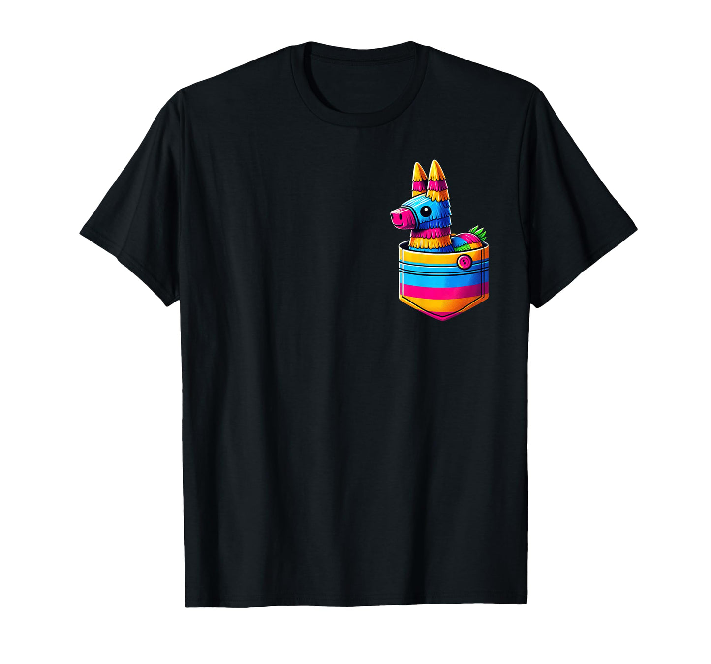 Pocket Pinata Serape Cinco De Mayo Mexican Fiesta Party Kids T-Shirt