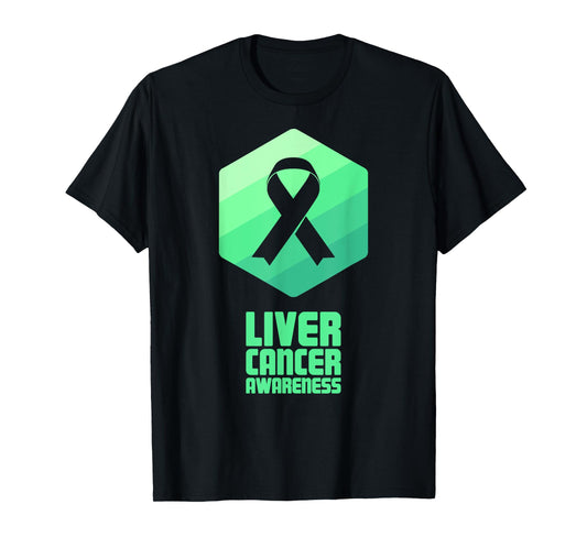 Ribbon | Hepatic Awareness Present - Liver Cancer T-Shirt