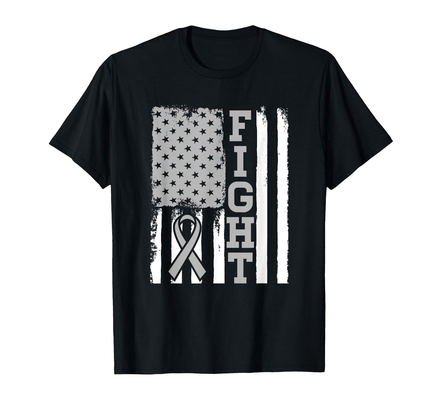 Fight Flag - Brain Cancer Shirt For Brain Cancer Fighter T-Shirt