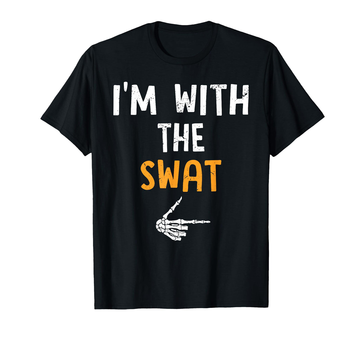I'm with The Swat Costume Halloween Matching Couple T-Shirt