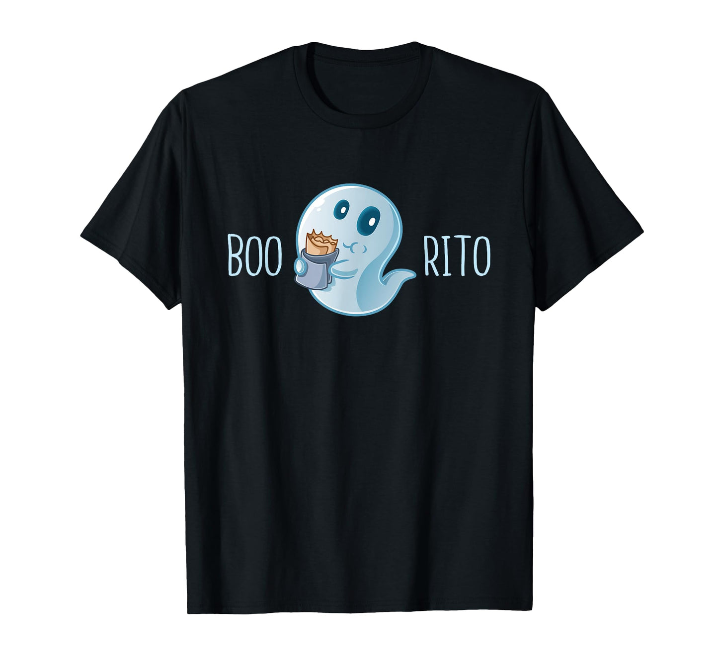 Boo-Rito Funny Mexican Taco Burrito Ghost Halloween Costume T-Shirt