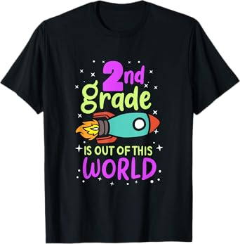 2nd Grade Is Out Of This World 2nd Grader Rocket Costume T-Shirt