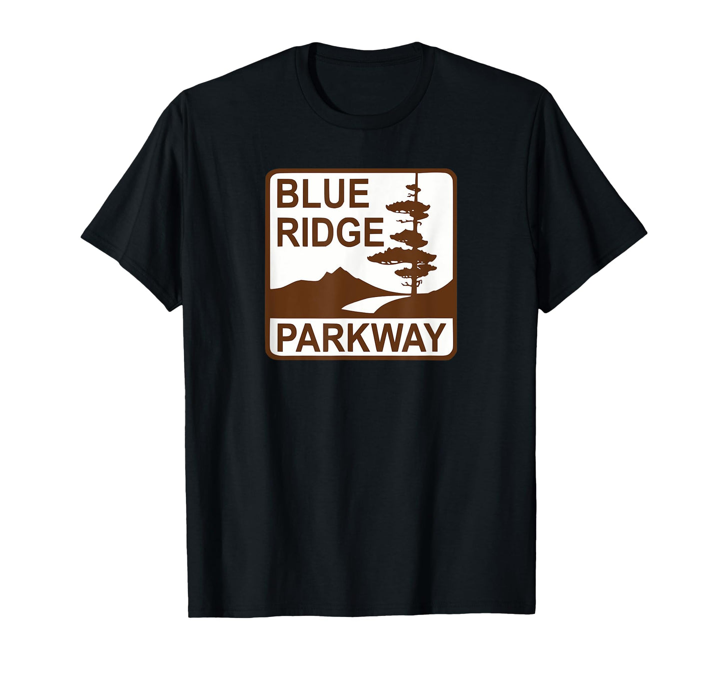Blue Ridge Parkway Road Sign T-Shirt