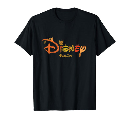 Disney Autumn Fill Logo Fall Trip Vacation T-Shirt