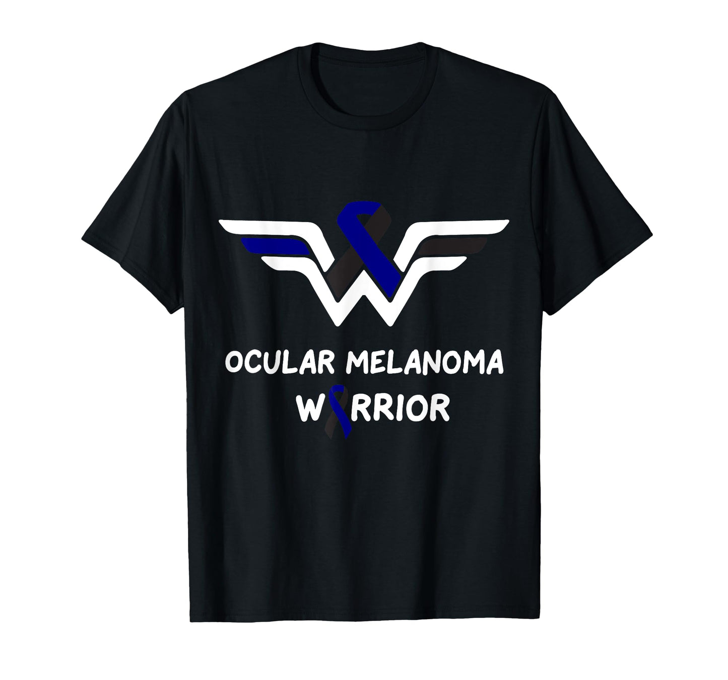 Ocular Melanoma Awareness Warrior Support Survivor Ribbon T-Shirt